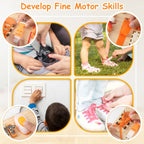 Montessori Busy Board - Interactive Activity Panel for Toddlers 1-3