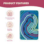 Montessori Silicone Sensory Board with Adhesive Colorful Strips