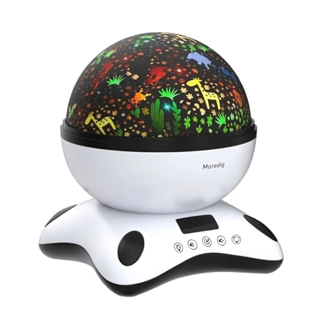 Musical Baby Night Light Projector with 8 Colors & Timer