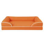 Pet Bed with Memory Foam, Bolstered Sides, and Removable Cover