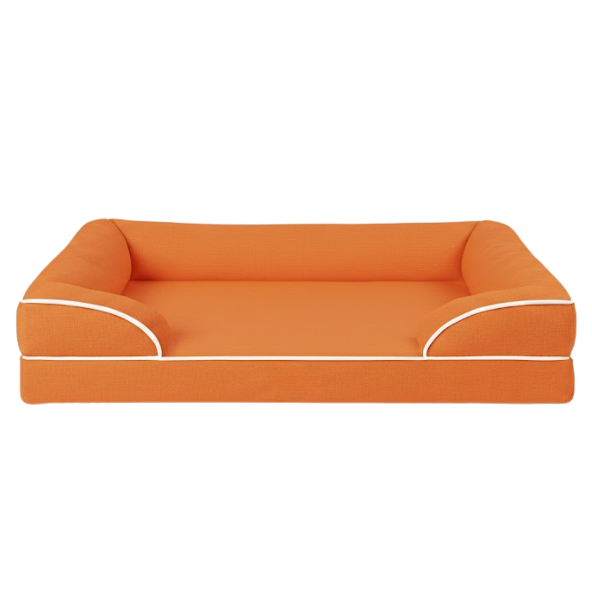 Pet Bed with Memory Foam, Bolstered Sides, and Removable Cover