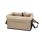 Pet Car Booster Seat with Metal Frame 20 lb with Storage Pockets