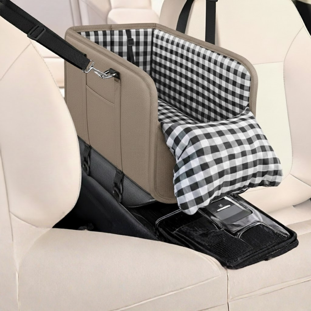 Pet Console Car Seat Booster with Straps 11 lb for Center Armrest