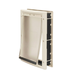 Pet Door for Dogs and Cats with Vinyl Flap and Plastic Frame Insert