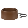Pet Heated Water Bowl with Thermostat and Cord Guard Options