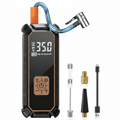 Portable 12V Tire Inflator with Digital Gauge and Dual Power Supply