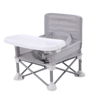 Portable Booster High Chair – Foldable Aluminum Seat with Tray & Travel Bag