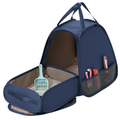 Portable Cat Litter Box Carrier with Fold Out Potty Area Design
