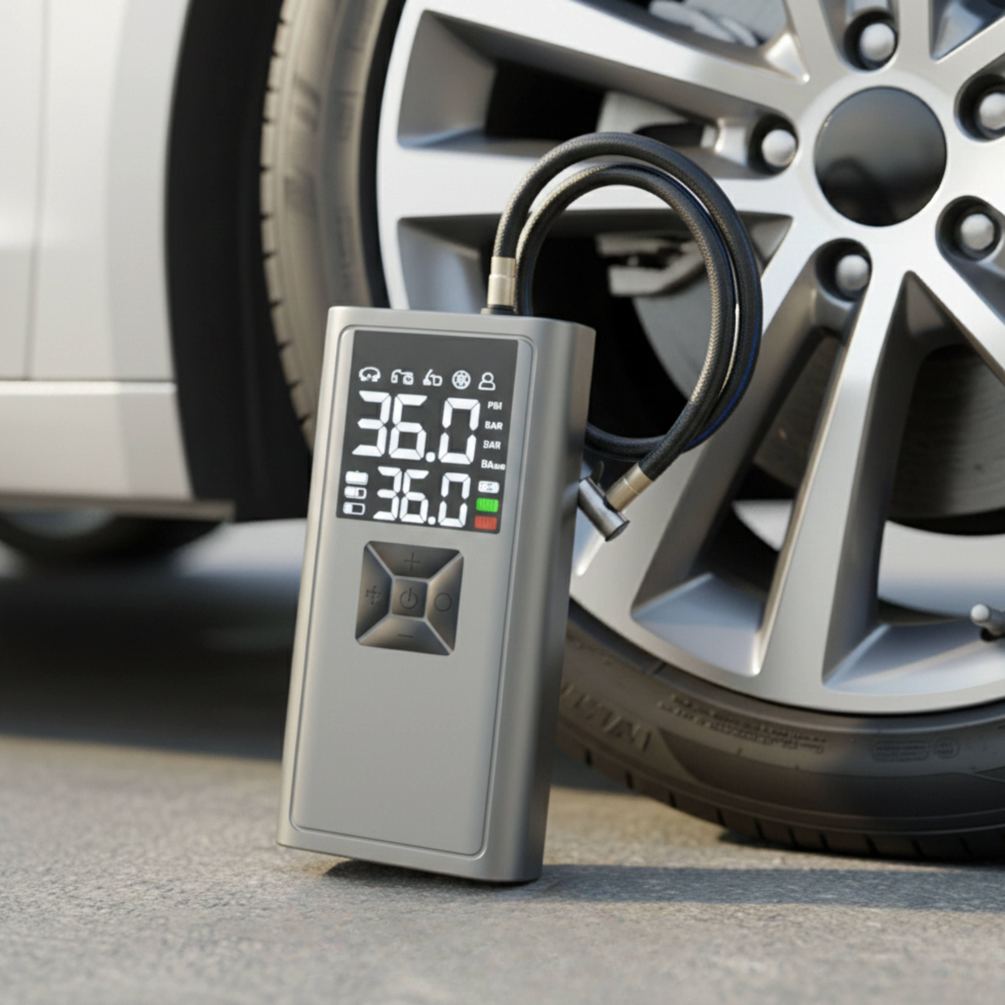 Portable Cordless Tire Inflator Air Compressor 150 PSI Unit