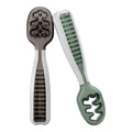 Self-Feeding Baby Spoons, Silicone BLW Utensils, BPA-Free, 2 Pack