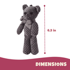 Set of 2 Handmade 100% Cotton Plush Teddy Bears – Soft Hanging Dolls