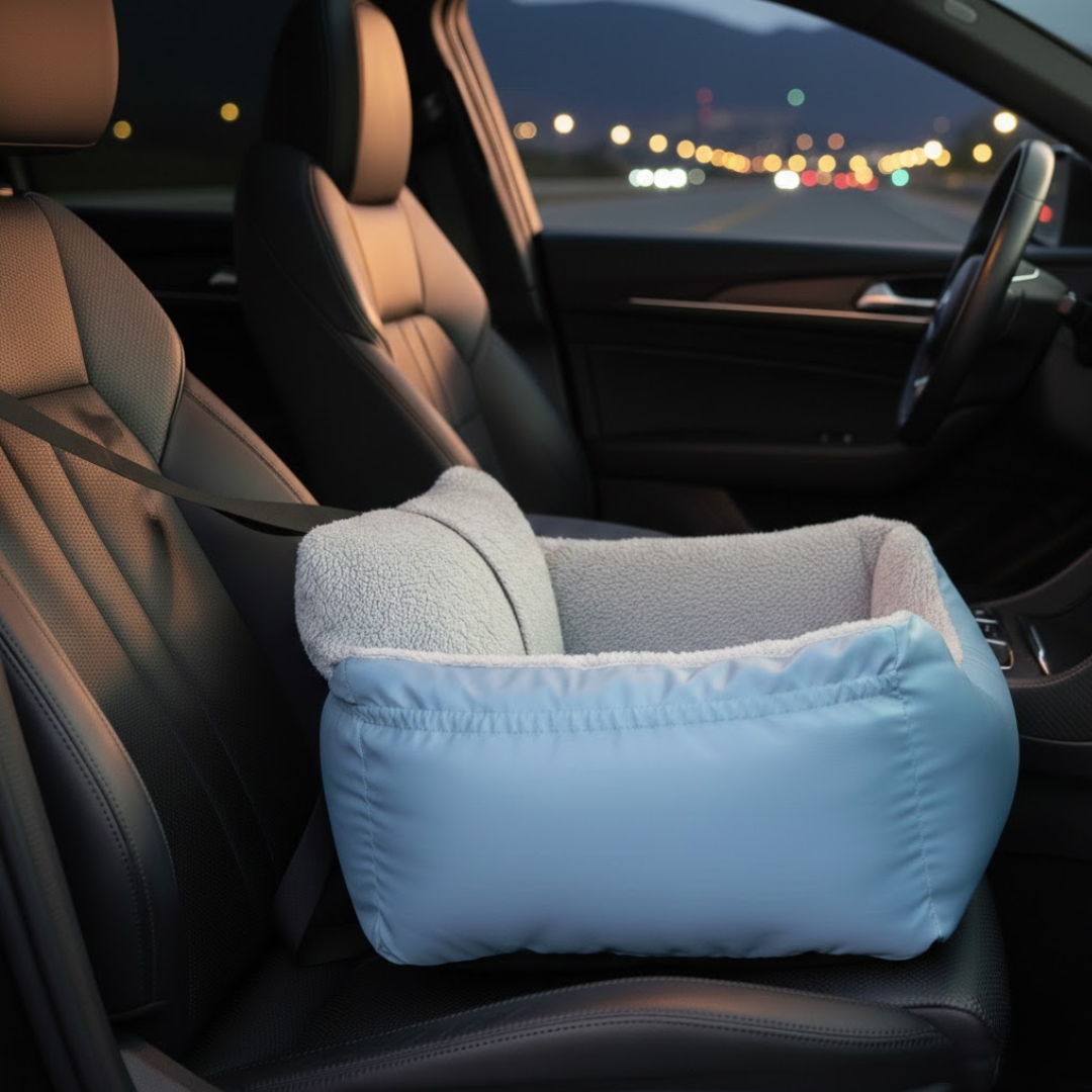 Small Pet Car Seat Booster for Front and Rear Vehicle Seats 25 lb