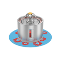 Stainless Steel Water Fountain 2.4L for Cats & Dogs with LED Light