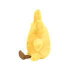Kawaii Sun Plush with Legs, Yellow Smiling Pillow for Kids and Décor