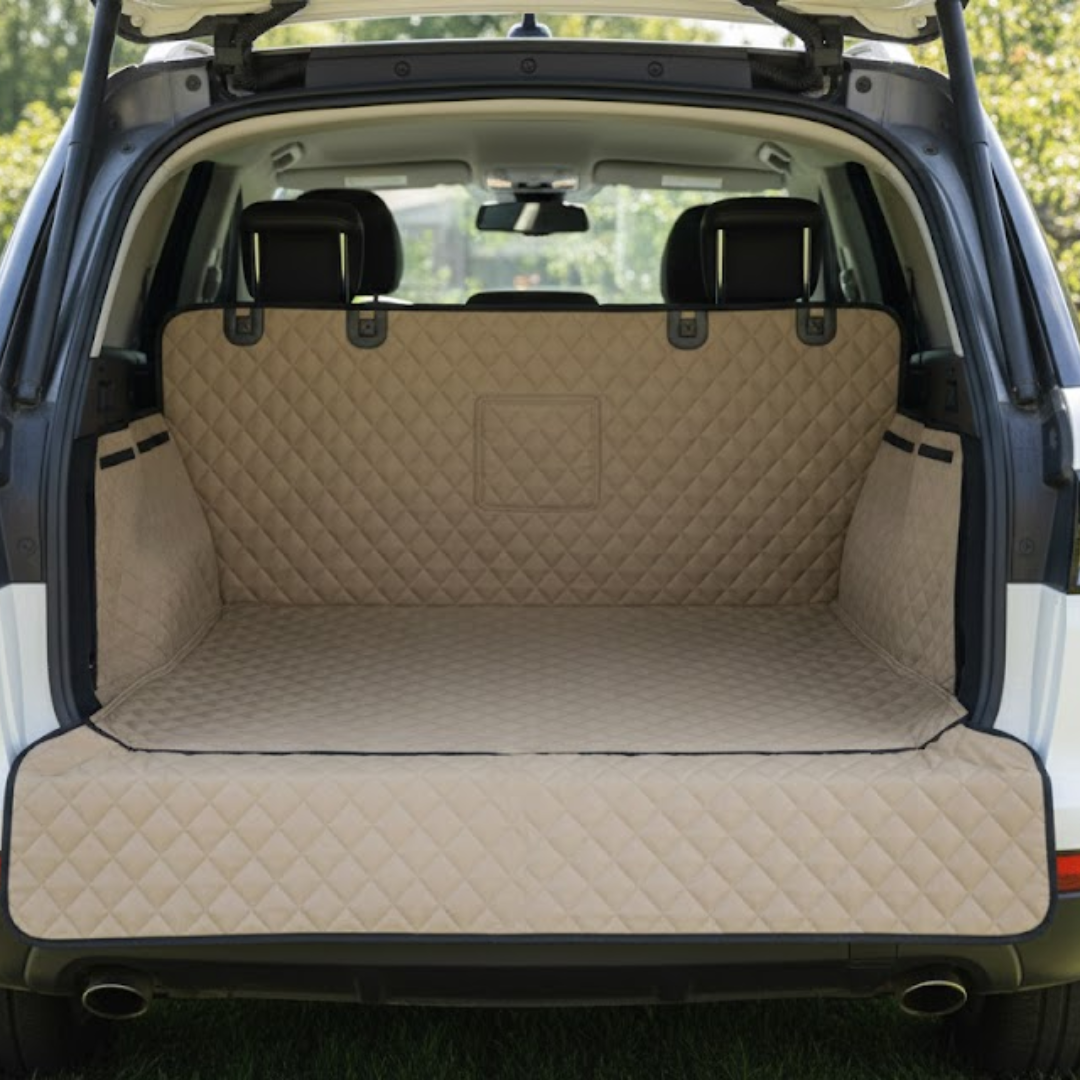 SUV Car Cargo Liner Rear Trunk Pet Cover with Bumper Flap Mat