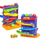 Montessori Ball Hammer Ramp Set with Mini Cars, Toddler Learning Game