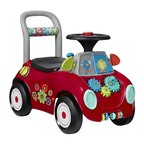 Toddler Ride-On Car with Push Walker, Ride Mode, and Activity Panel