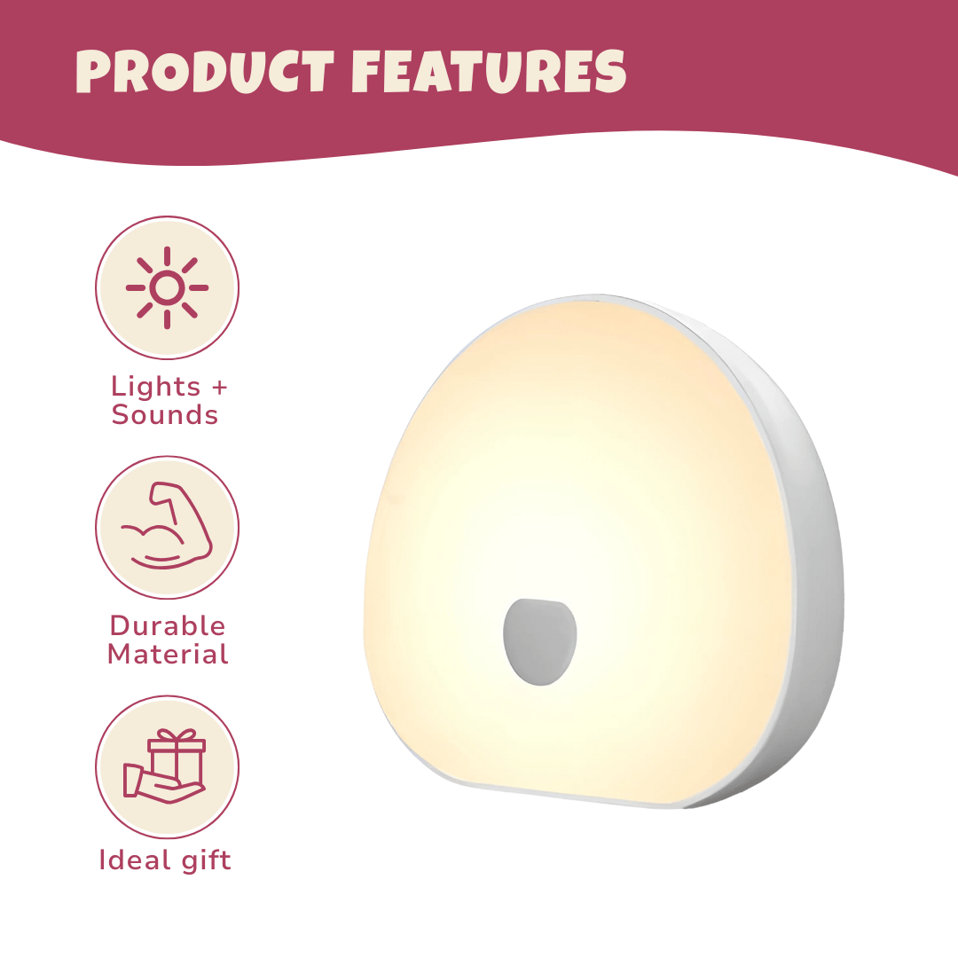Touch-Control White Noise Machine – 10 Natural Sounds, USB-C Recharge