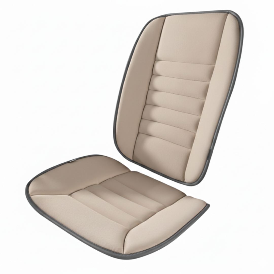 Two-Piece Memory Foam Car Seat Cushion With Removable Back Pad