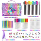 Unicorn Art Kit with Scented Pens, Pencil Case & 48 Drawing Tools