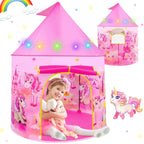 Unicorn Pop Up Tent Pink for Indoor & Outdoor Princess Playhouse