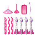 Unicorn Rocket Launcher for Kids with 4 Foam Rockets and Air Pump