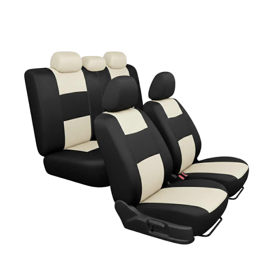 Universal Car Seat Cover Set for Front and Rear Split Bench Seats