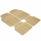 Universal Fit 4-Piece All-Weather Rubber Floor Mats, Front & Rear