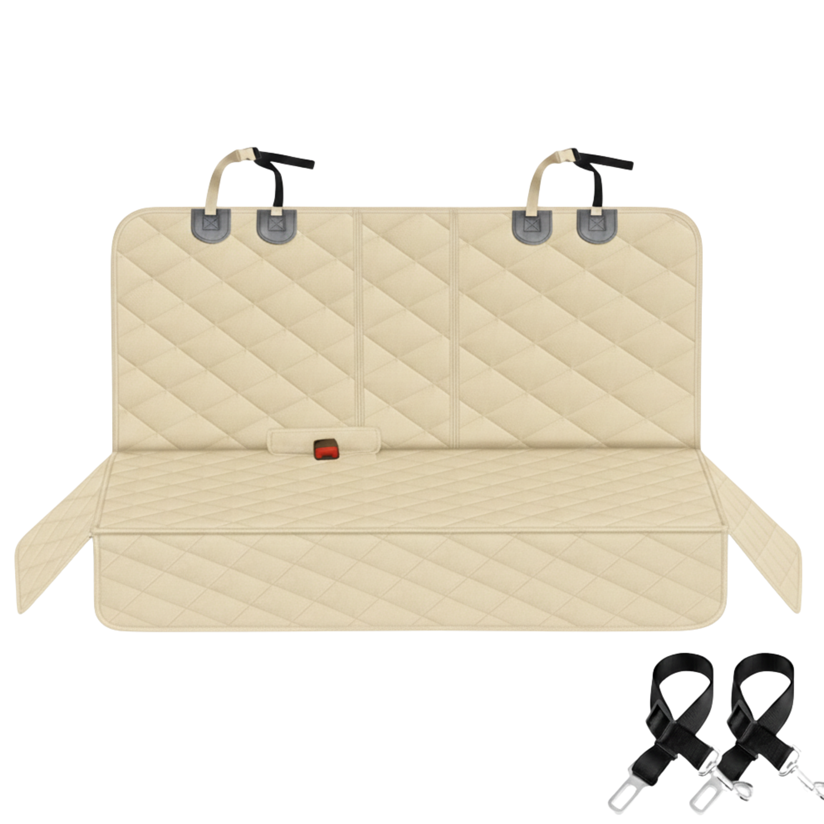 Universal Rear Bench Seat Cover for Dogs, 600D Polyester, 53x47in