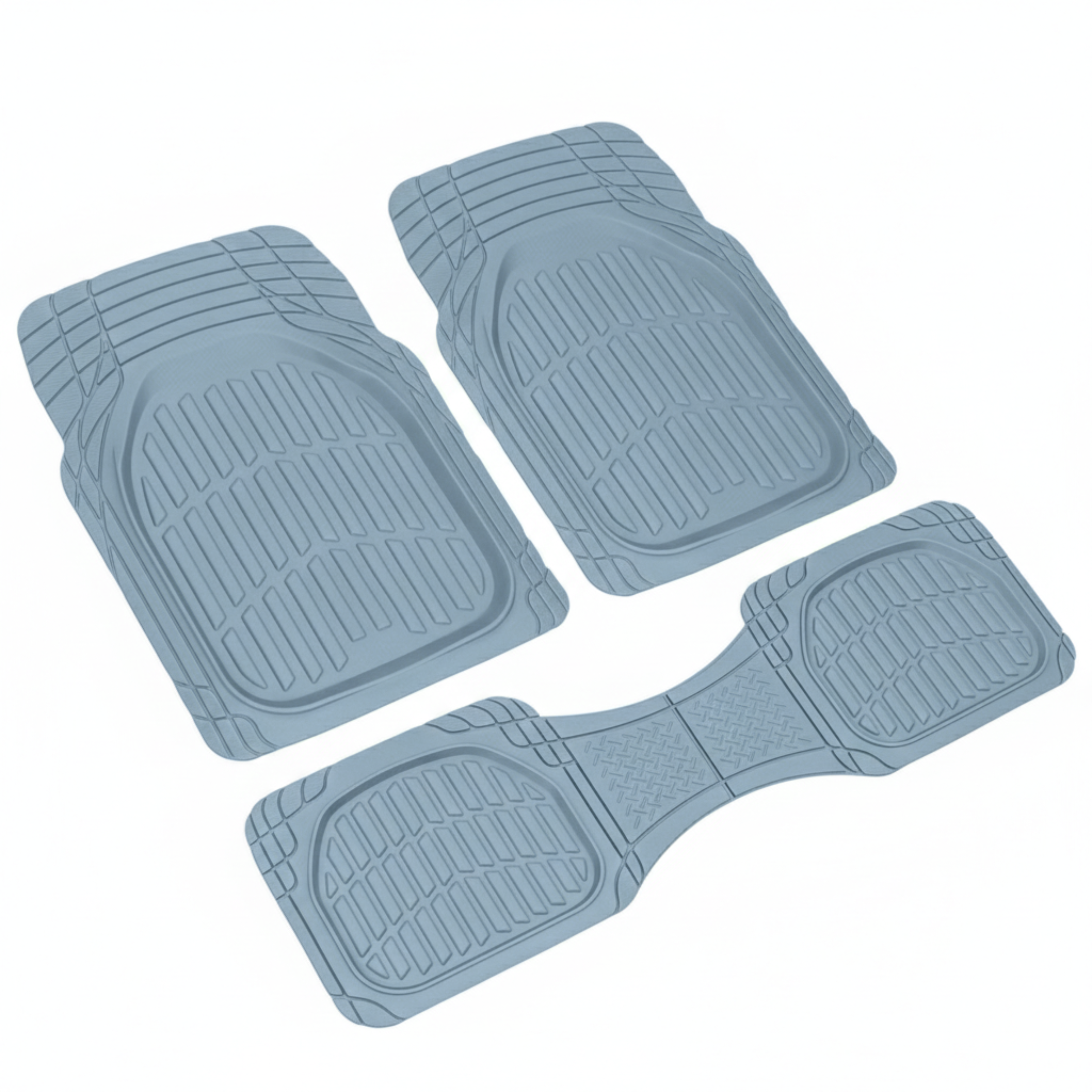 Universal Trim-to-Fit Deep Dish Rubber Floor Mats for Vehicles