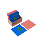Uppercase Sandpaper Letters Set with Color-Coded Boards
