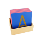 Uppercase Sandpaper Letters Set with Color-Coded Boards
