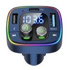 USB-C Bluetooth 5.4 FM Transmitter Car Adapter with 48W Charge