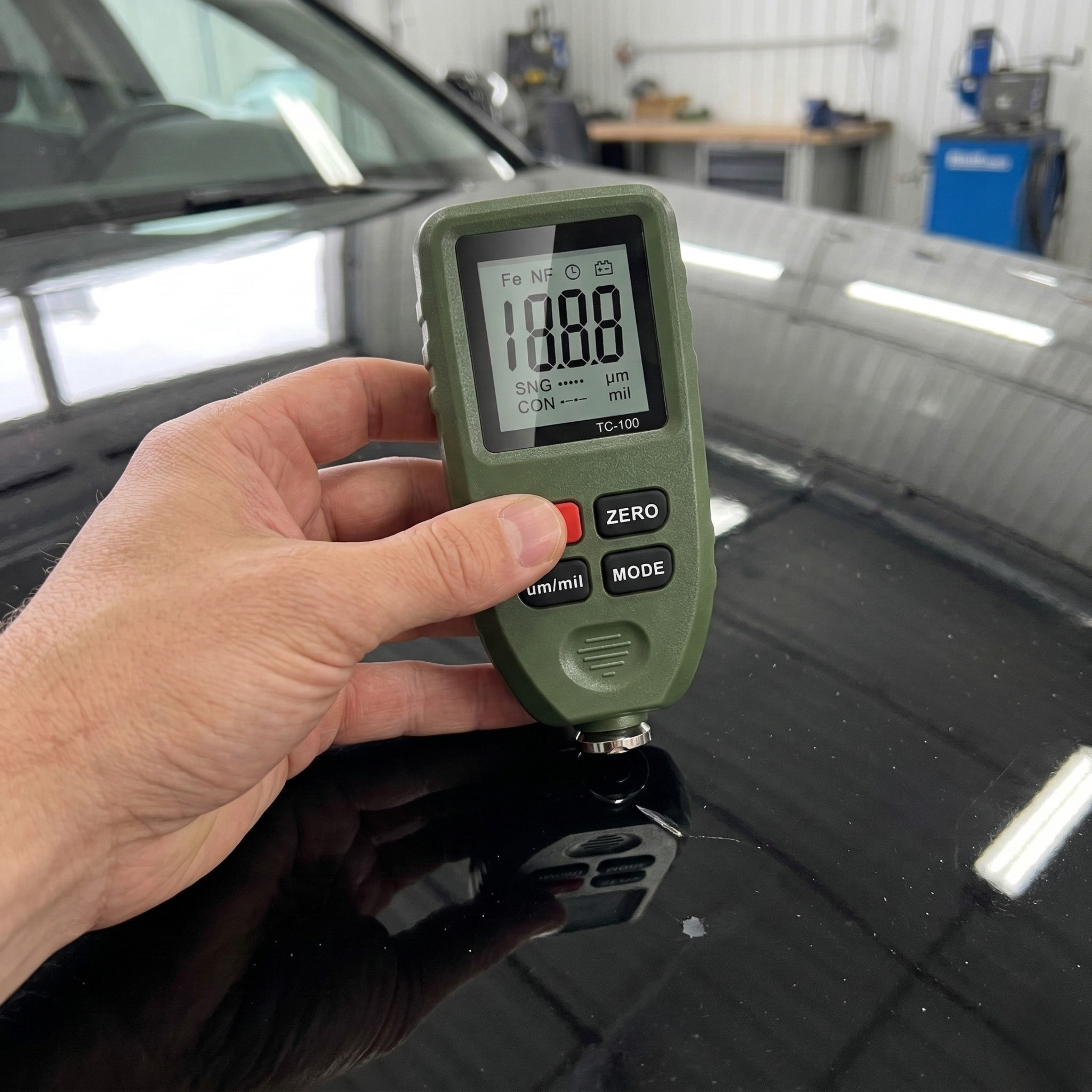 Vehicle Paint Thickness Meter Gauge for Steel and Aluminum Panels