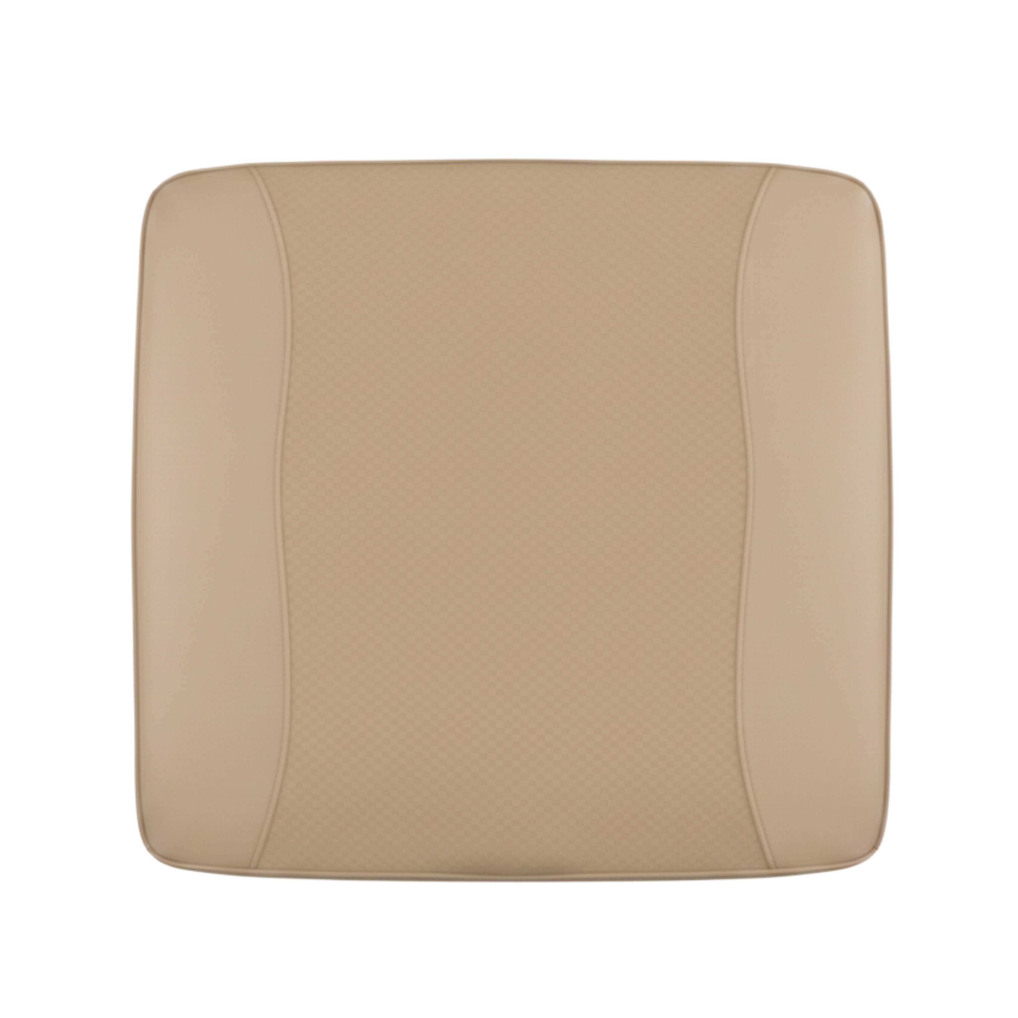 Vehicle Seat Cushion Pad, 18x17x2.5 in, Square-Profile, PU/4D Mesh