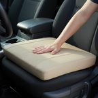 Vehicle Seat Cushion Pad, 18x17x2.5 in, Square-Profile, PU/4D Mesh