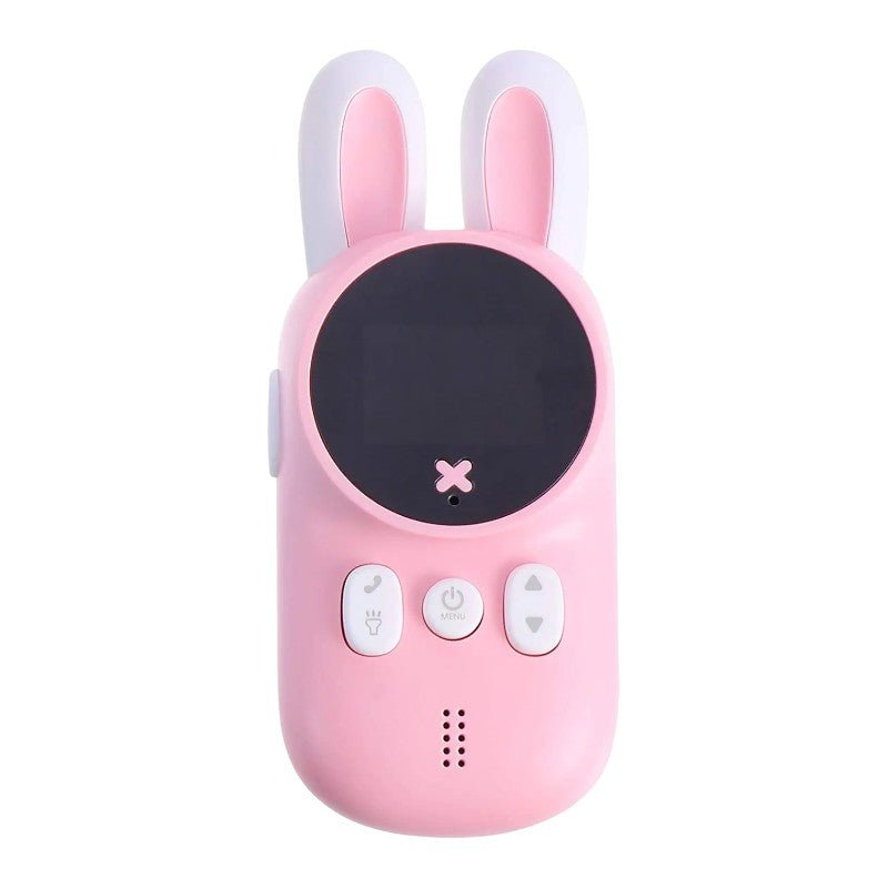 Walkie Talkie Bunny Toy for Kids, 3km Range, 22 Channels, LED Light
