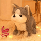 Walking Plush Dog Toy with Bark Sound, Moving Ears – Battery-Operated