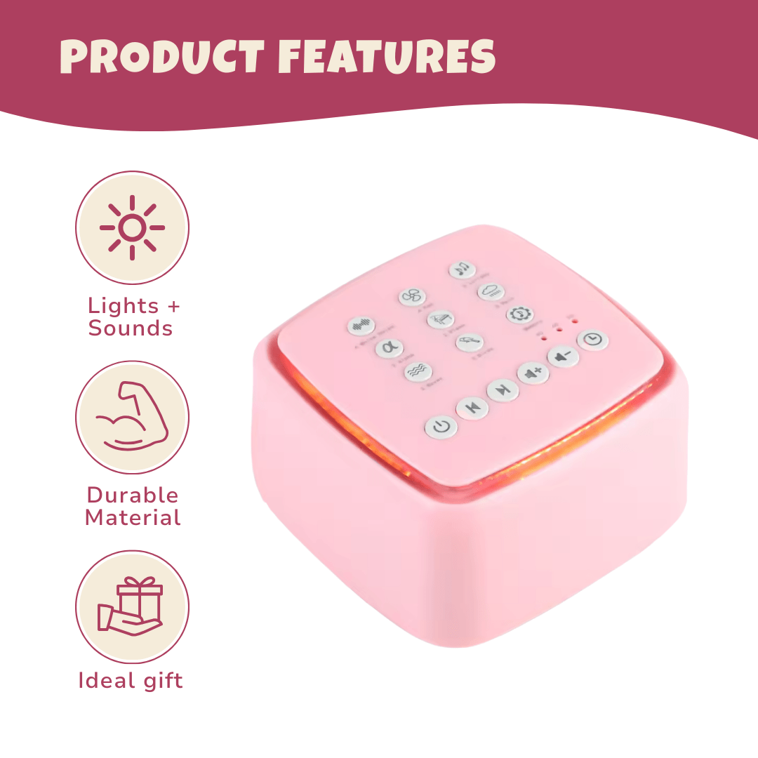 White Noise Machine with 30 Gentle Sounds and 30+ Hour Playback
