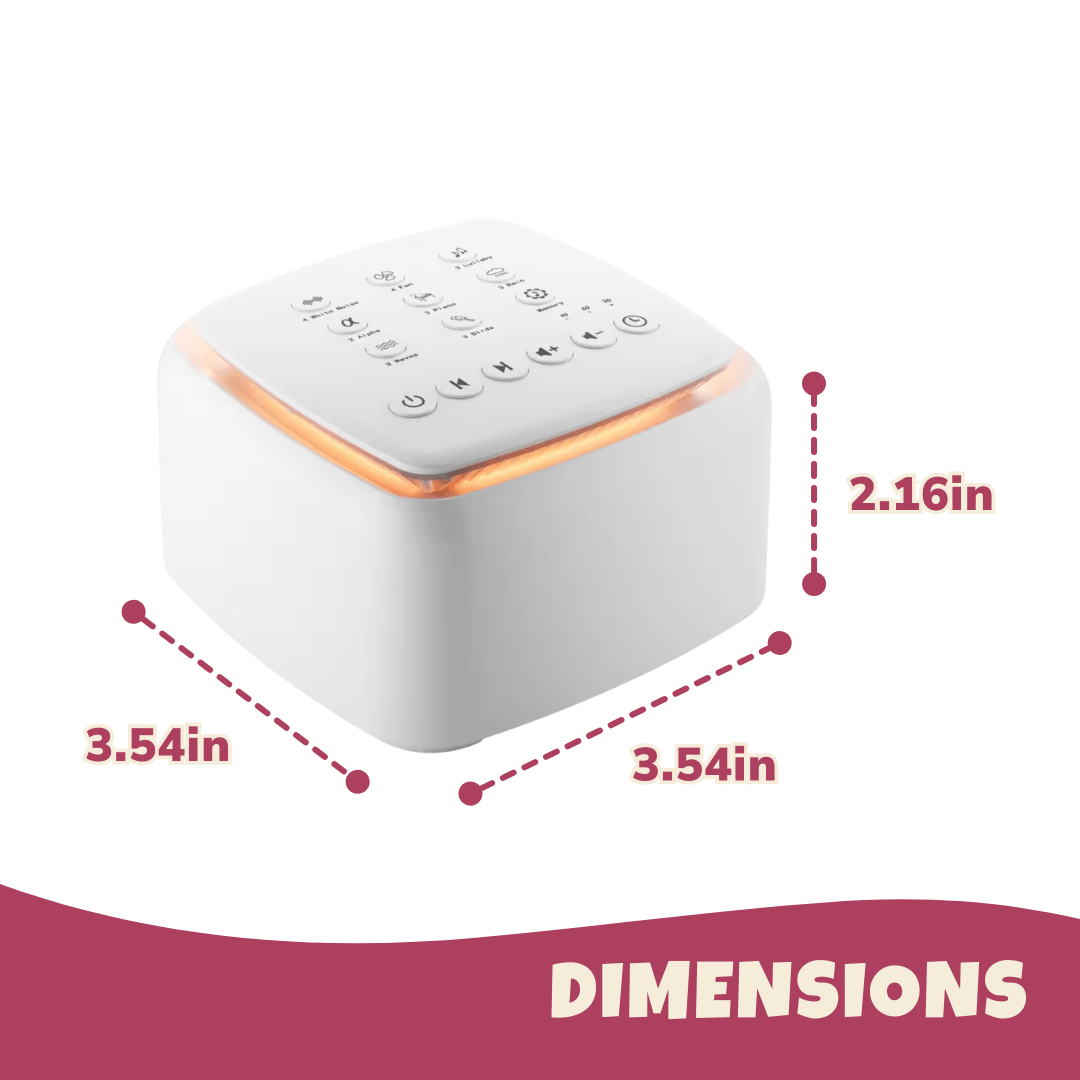 White Noise Machine with 30 Gentle Sounds and 30+ Hour Playback