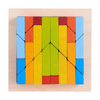 Wooden 3D Stacking Blocks 28 Pieces STEM Toy for Kids 2+ Multicolor