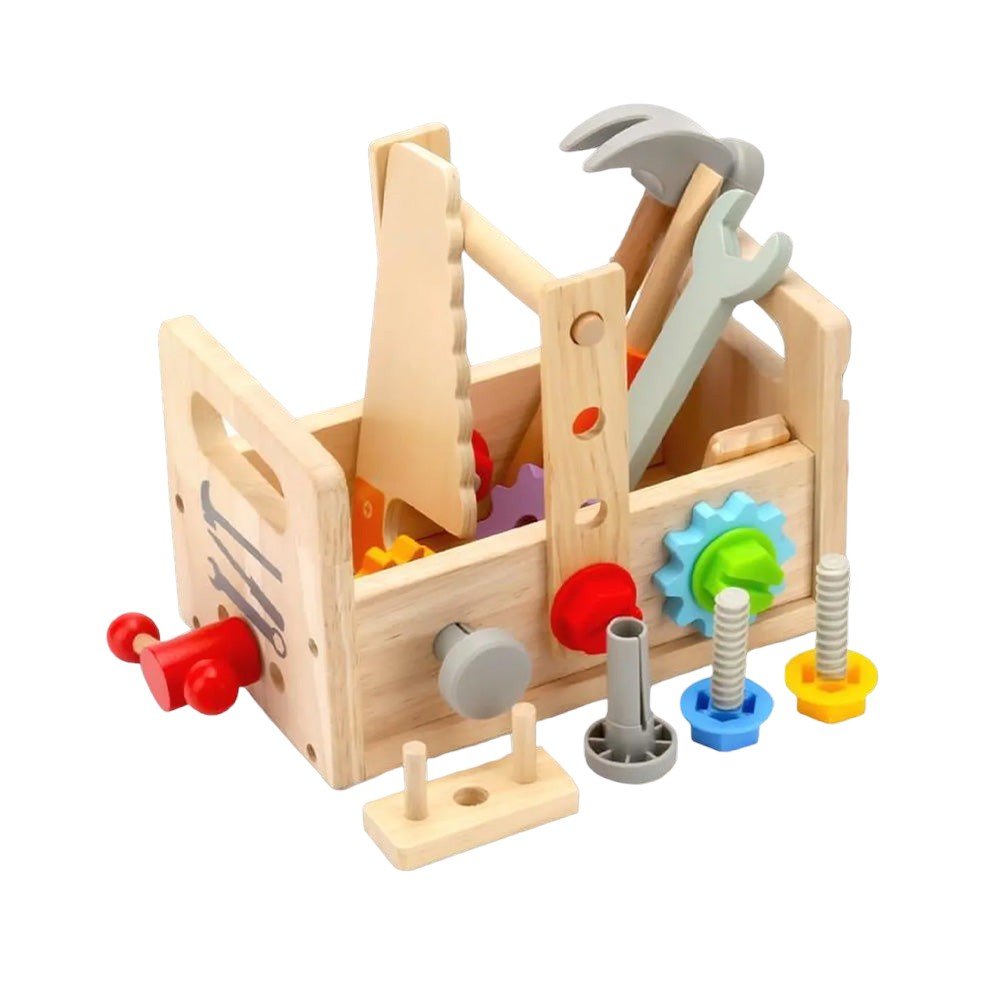 Wooden Kids’ Toolbox Set – Usable Tools for Hands-On Learning